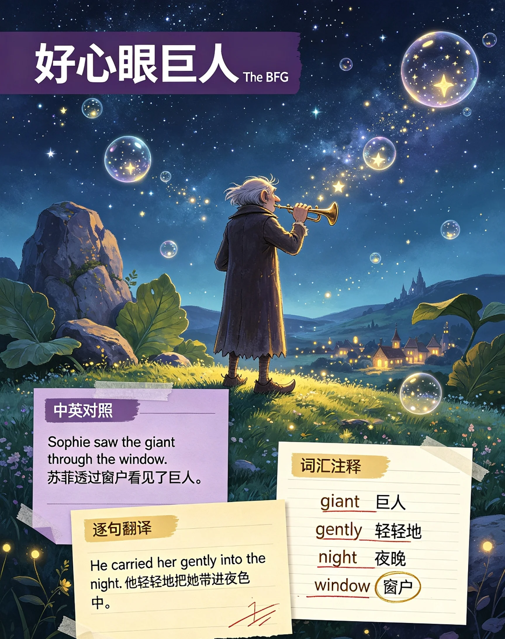圆梦巨人_中英文对照