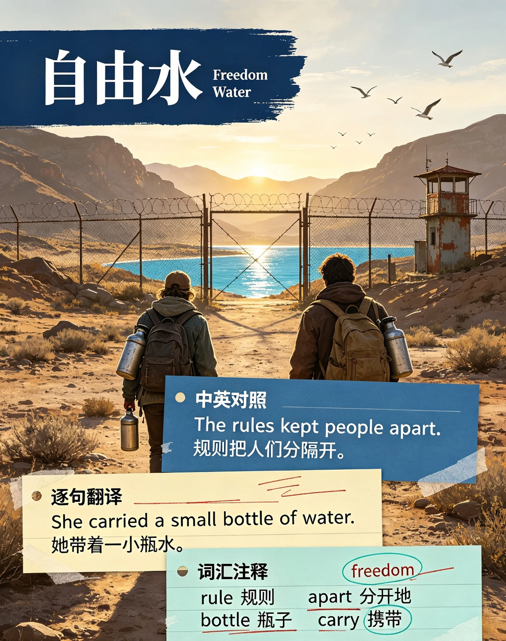 自由水_中英文对照