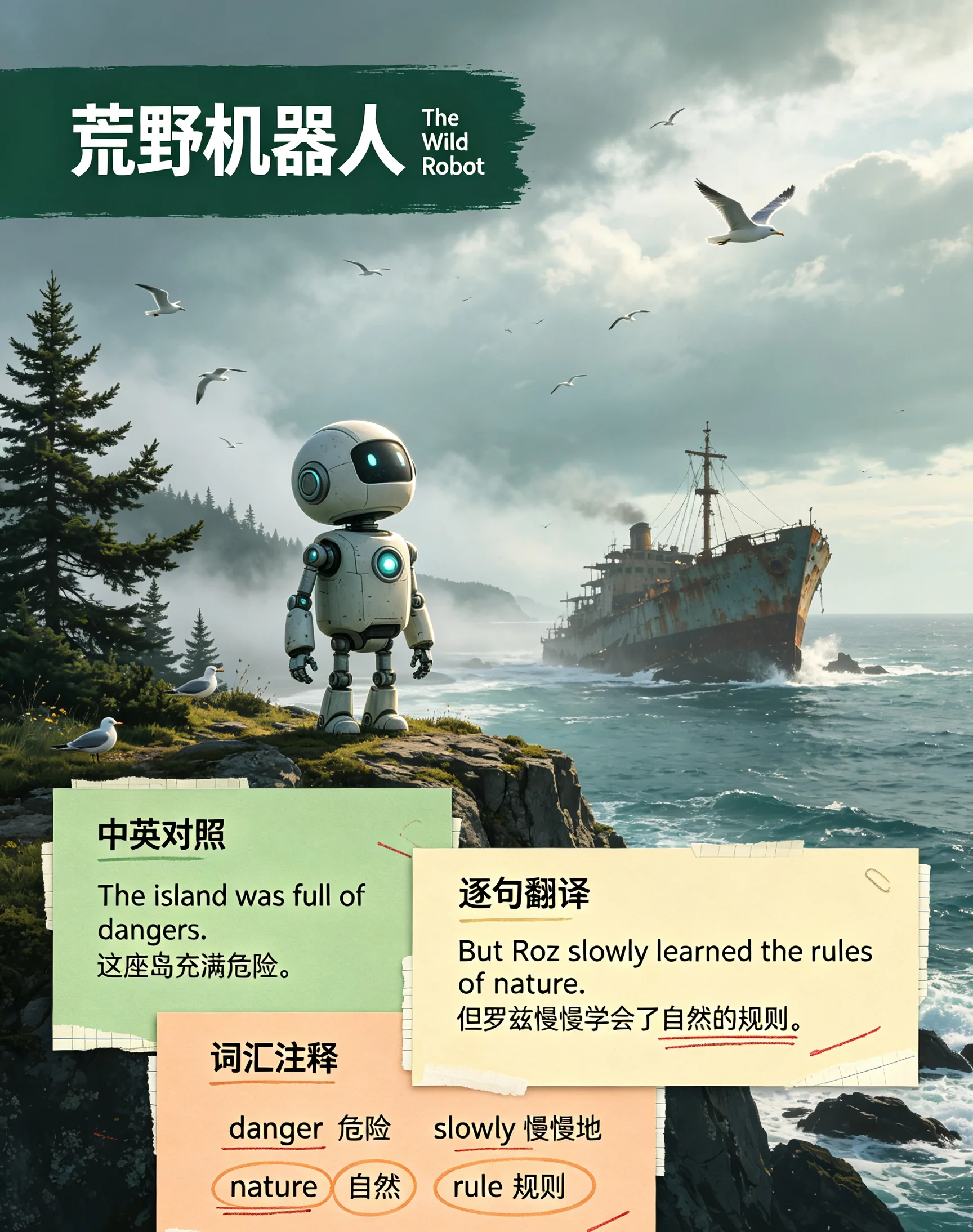 荒野机器人_中英文对照